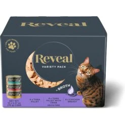 Reveal Natural Grain-Free Variety Of Fish & Chicken In Gravy Flavored Wet Cat Food & Reveal Natural Grain-Free Variety Fish & Chicken In Broth Flavored Wet Cat Food -Furry Friends 906822 PT5. AC SS1800 V1687963903