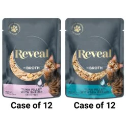Reveal Natural Grain-Free Tuna With Sea Bream In Broth Flavored Wet Cat Food & Reveal Natural Grain-Free Tuna With Shrimp In Broth Flavored Wet Cat Food