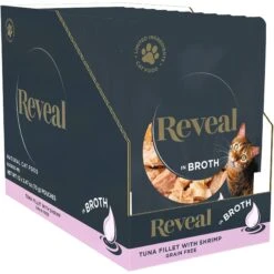 Reveal Natural Grain-Free Tuna With Sea Bream In Broth Flavored Wet Cat Food & Reveal Natural Grain-Free Tuna With Shrimp In Broth Flavored Wet Cat Food -Furry Friends 906862 PT7. AC SS1800 V1687957433