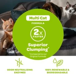 SWheat Scoop Multi-Cat Unscented Natural Clumping Wheat Cat Litter -Furry Friends 90872 PT5. AC SS1800 V1667518571