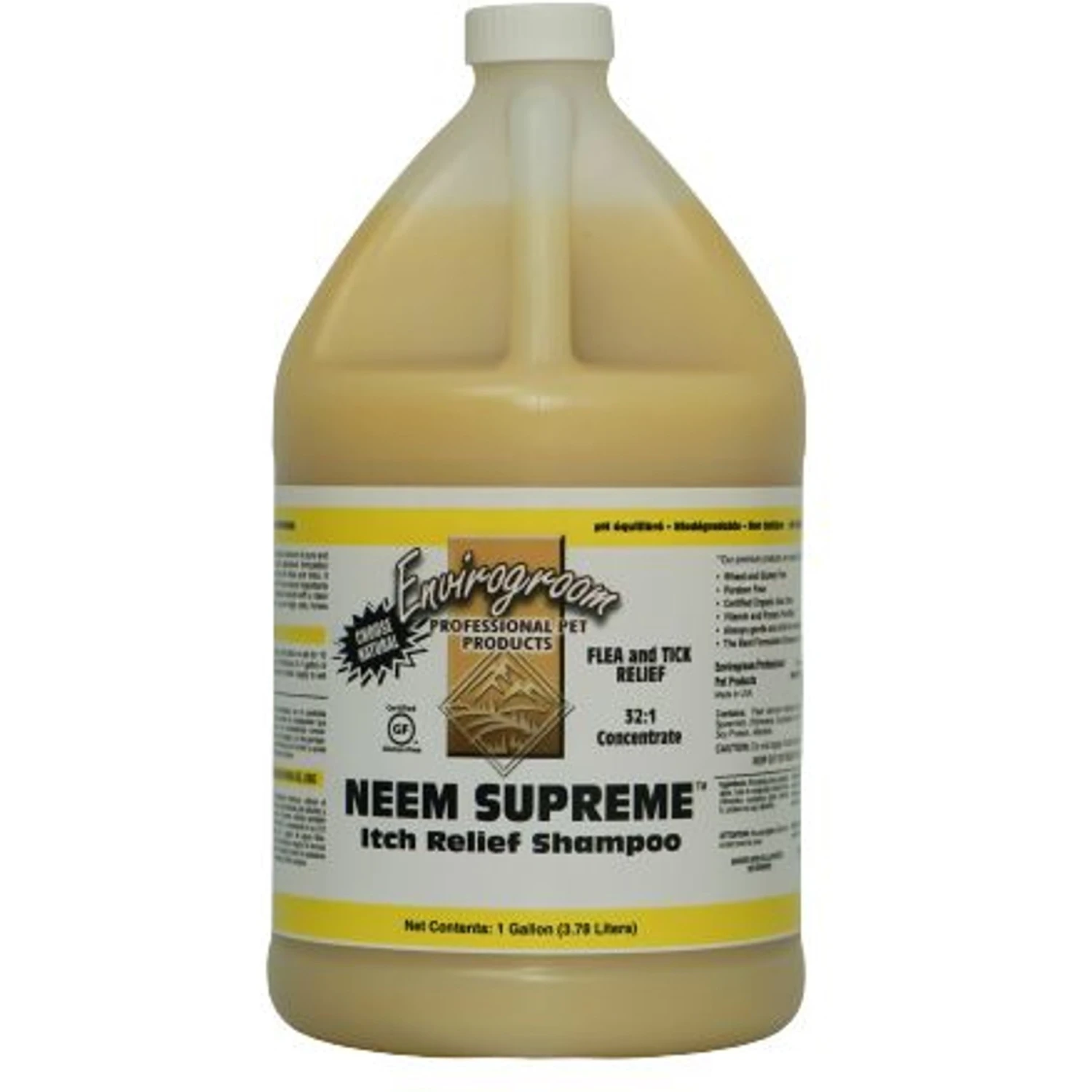 Envirogroom Neem Supreme Dog, Cat, Horse, & Small Pet Shampoo 32:1, 1-gal Bottle 3 Envirogroom Neem Supreme Dog, Cat, Horse, & Small Pet Shampoo 32:1, 1-gal Bottle