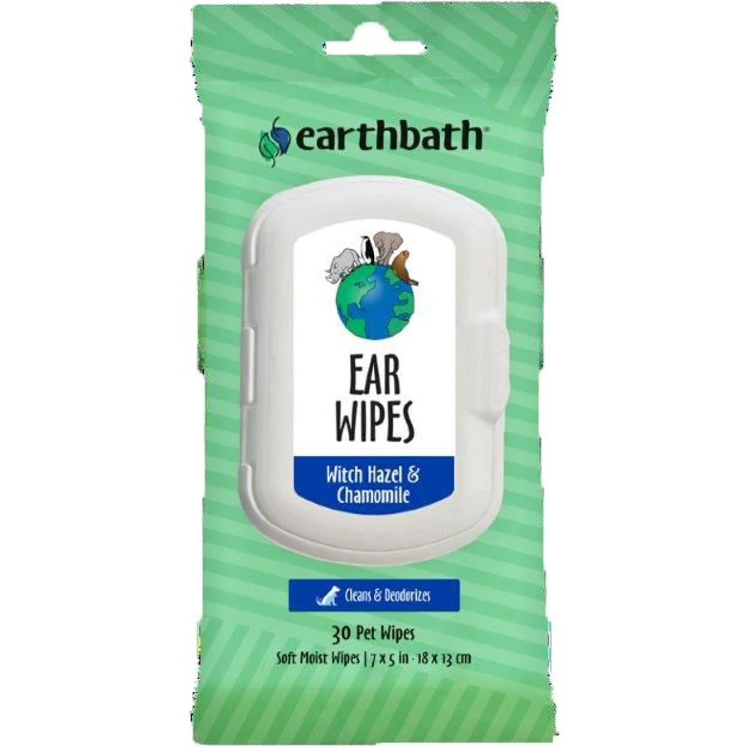 Earthbath Witch Hazel & Chamomile Cat & Dog Ear Wipes, 30 Count 3 Earthbath Witch Hazel & Chamomile Cat & Dog Ear Wipes, 30 Count