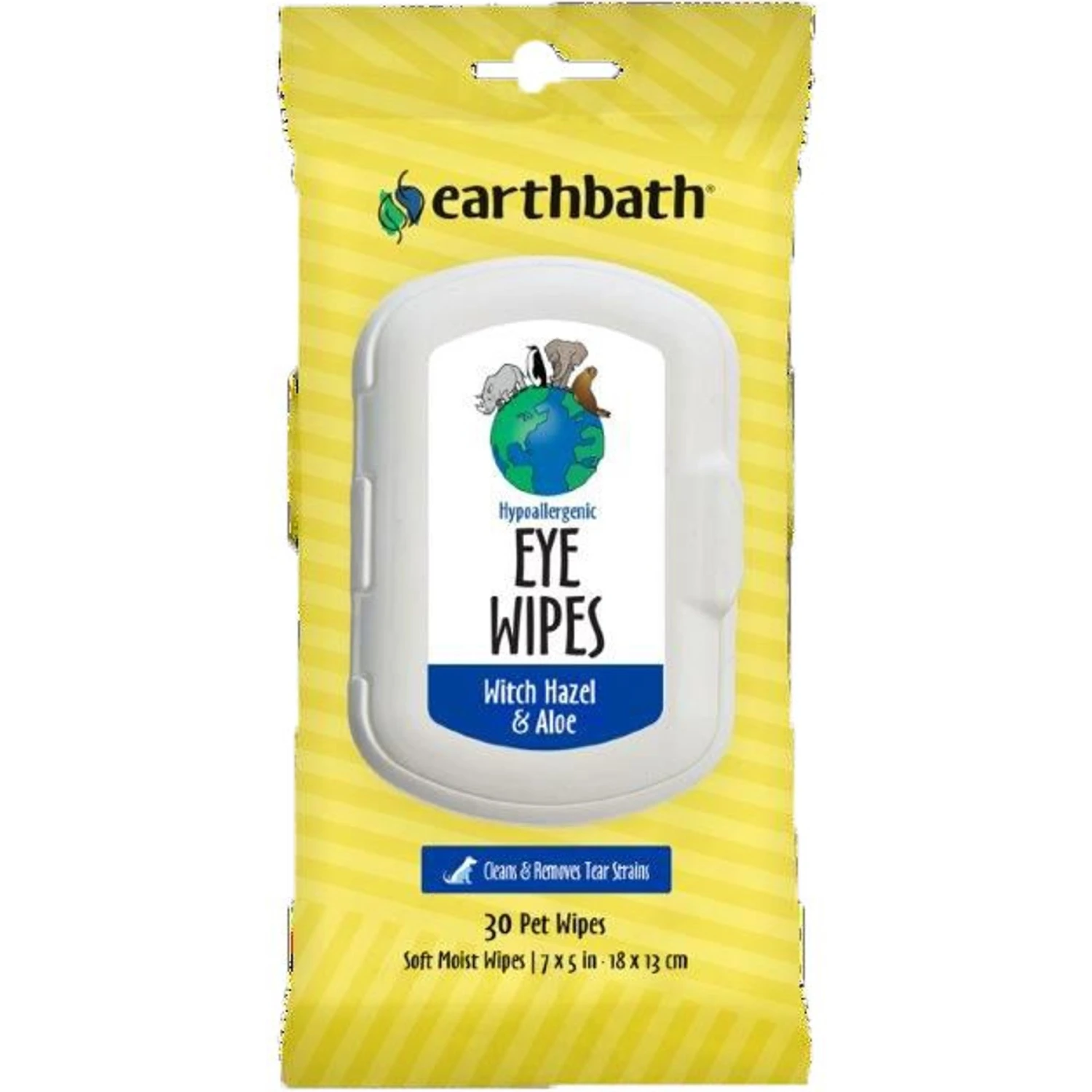 Earthbath Fragrance Free Hypoallergenic Cat & Dog Eye Wipes, 30 Count 3 Earthbath Fragrance Free Hypoallergenic Cat & Dog Eye Wipes, 30 Count