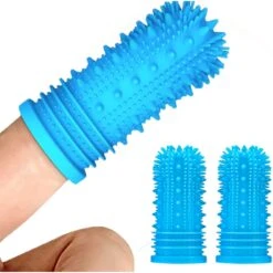 Pet Republique 360-Degree Finger Toothbrush For Dogs & Cats, 3 Count