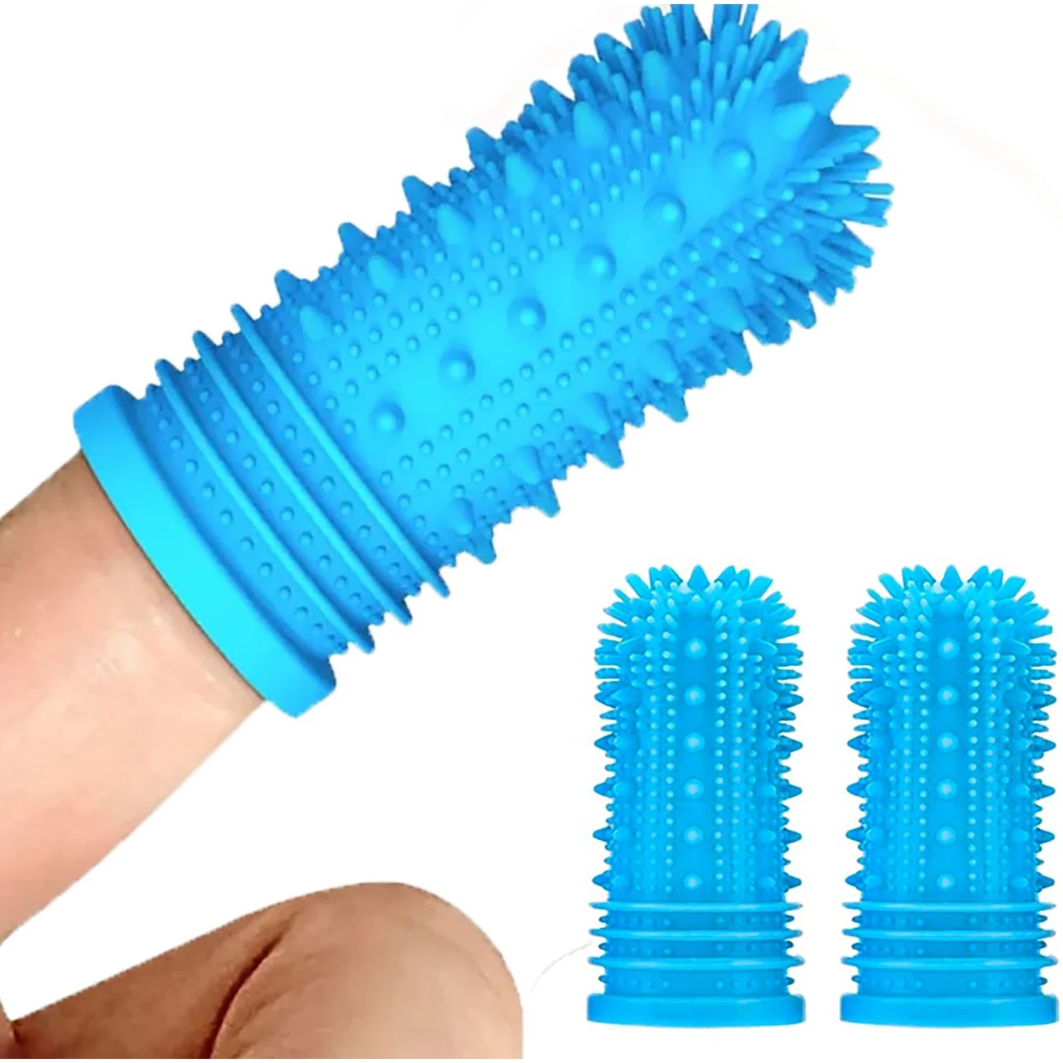Pet Republique 360-Degree Finger Toothbrush For Dogs & Cats, 3 Count 3 Pet Republique 360-Degree Finger Toothbrush For Dogs & Cats, 3 Count