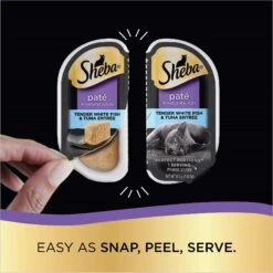 Sheba Perfect Portions Grain-Free Seafood Entrees Pate Variety Pack Adult Wet Cat Food Trays -Furry Friends 91473 PT3. AC SS1800 V1626819118