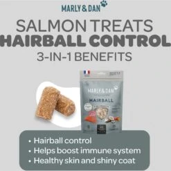 Marly & Dan Salmon Treats For Cats With Brewers Yeast & Coconut, Hairball Prevention Recipe, 3-oz Bag 9 Marly & Dan Salmon Treats For Cats With Brewers Yeast & Coconut, Hairball Prevention Recipe, 3-oz Bag -Furry Friends 915414 PT2. AC SS1800 V1698183340