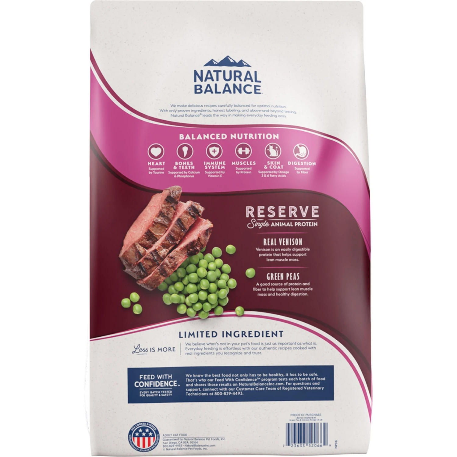 Natural Balance L.I.D. Limited Ingredient Diets Green Pea & Venison Grain-Free Dry Cat Food 5 Natural Balance L.I.D. Limited Ingredient Diets Green Pea & Venison Grain-Free Dry Cat Food - Image 3