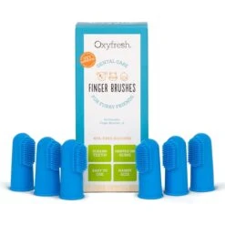 Oxyfresh Super Soft BPA-Free Silicone Dog & Cat Finger Brush, 6 Count