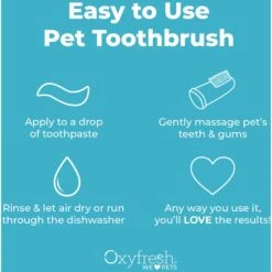 Oxyfresh Super Soft BPA-Free Silicone Dog & Cat Finger Brush, 6 Count -Furry Friends 916838 PT3. AC SS1800 V1702312667