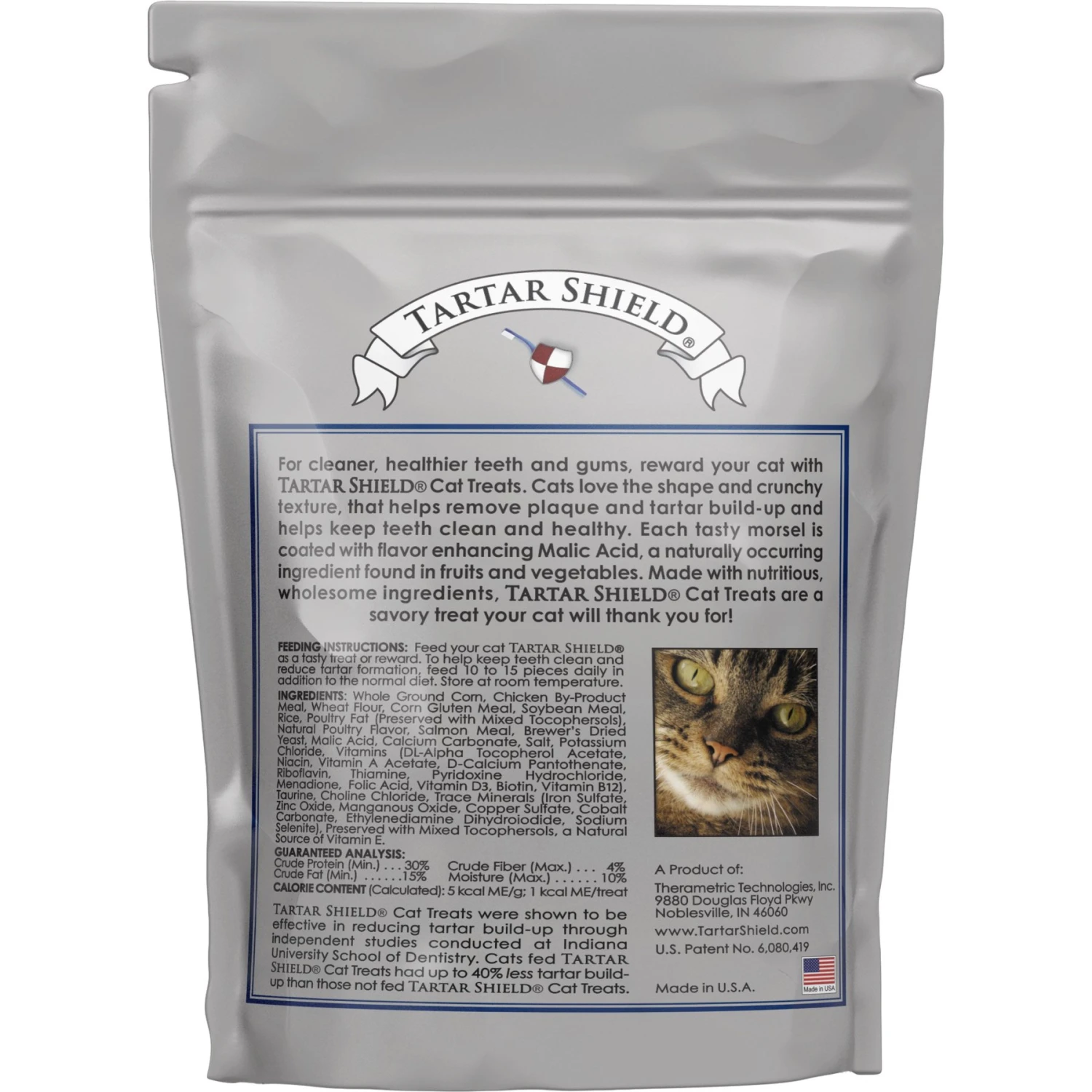 Tartar Shield Wholesome & All-Natural Bites Tasty Chicken Flavor Cat Dental Treat, 4.5-oz Bag 4 Tartar Shield Wholesome & All-Natural Bites Tasty Chicken Flavor Cat Dental Treat, 4.5-oz Bag - Image 2
