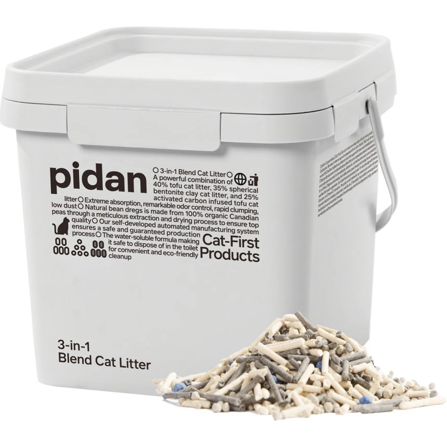 Pidan 3-in-1 Blend Cat Litter, 11.46-lb Bucket 3 Pidan 3-in-1 Blend Cat Litter, 11.46-lb Bucket