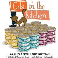 Weruva Cats In The Kitchen Goldie Lox & The 3 Fares Variety Pack Grain-Free Canned Cat Food -Furry Friends 92904 PT3. AC SS1800 V1600024258