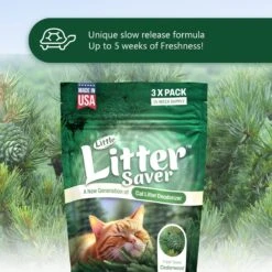 Little Litter Savers Natural Fresh Scent Cedarwood Cat Litter Deodorizer, 1-oz Bag, 3 Count -Furry Friends 931262 PT3. AC SS1800 V1691171811