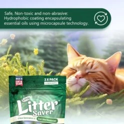 Little Litter Savers Natural Fresh Scent Cedarwood Cat Litter Deodorizer, 1-oz Bag, 3 Count -Furry Friends 931262 PT4. AC SS1800 V1691171675