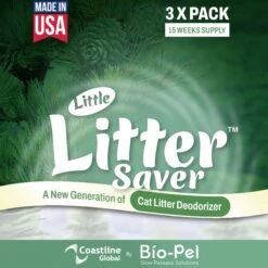 Little Litter Savers Natural Fresh Scent Cedarwood Cat Litter Deodorizer, 1-oz Bag, 3 Count -Furry Friends 931262 PT6. AC SS1800 V1691175282