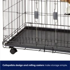 Frisco Collapsible Wire Cat Cage Playpen & Van Ness High Side Corner Cat Litter Pan, Blue -Furry Friends 933382 PT4. AC SS1800 V1692305508