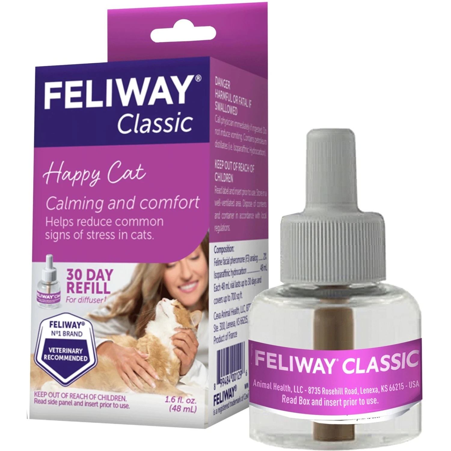 Feliway Classic 30 Day Starter Kit Calming Diffuser For Cats & Feliway Classic Calming Diffuser Refill For Cats, 30 Day 8 Feliway Classic 30 Day Starter Kit Calming Diffuser For Cats & Feliway Classic Calming Diffuser Refill For Cats, 30 Day - Image 6