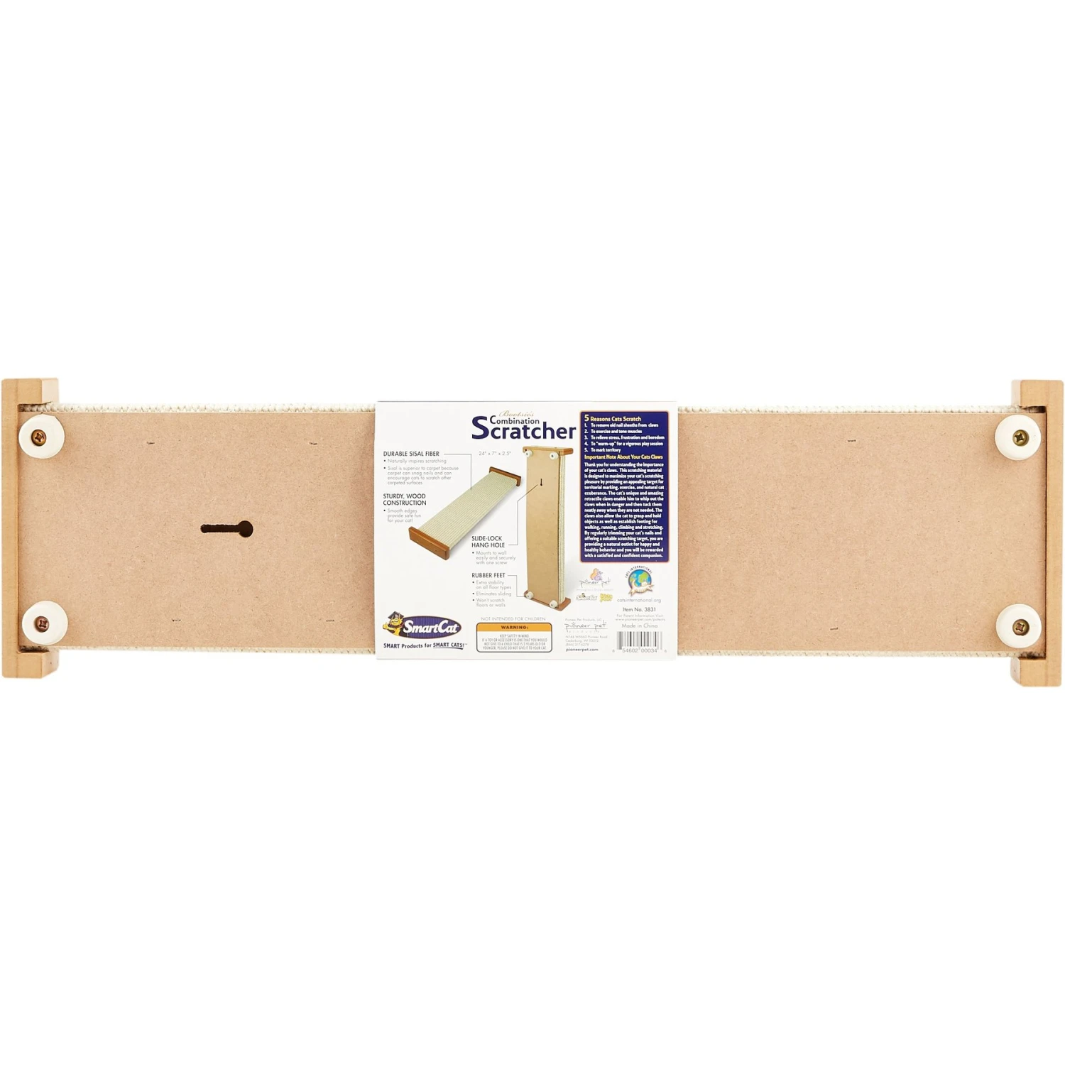 SmartCat The Ultimate 32-in Sisal Cat Scratching Post & SmartCat Bootsie's Combination Scratcher 10 SmartCat The Ultimate 32-in Sisal Cat Scratching Post & SmartCat Bootsie's Combination Scratcher - Image 8