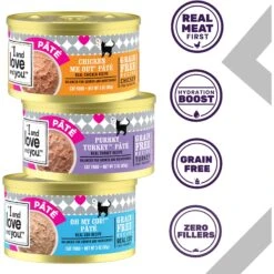 I And Love And You Variety Pack Grain-Free Canned Cat Food 12 I And Love And You Variety Pack Grain-Free Canned Cat Food -Furry Friends 93540 PT1. AC SS1800 V1692383330