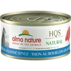 Almo Nature HQS Natural Tuna Atlantic Style In Broth Grain-Free Canned Cat Food