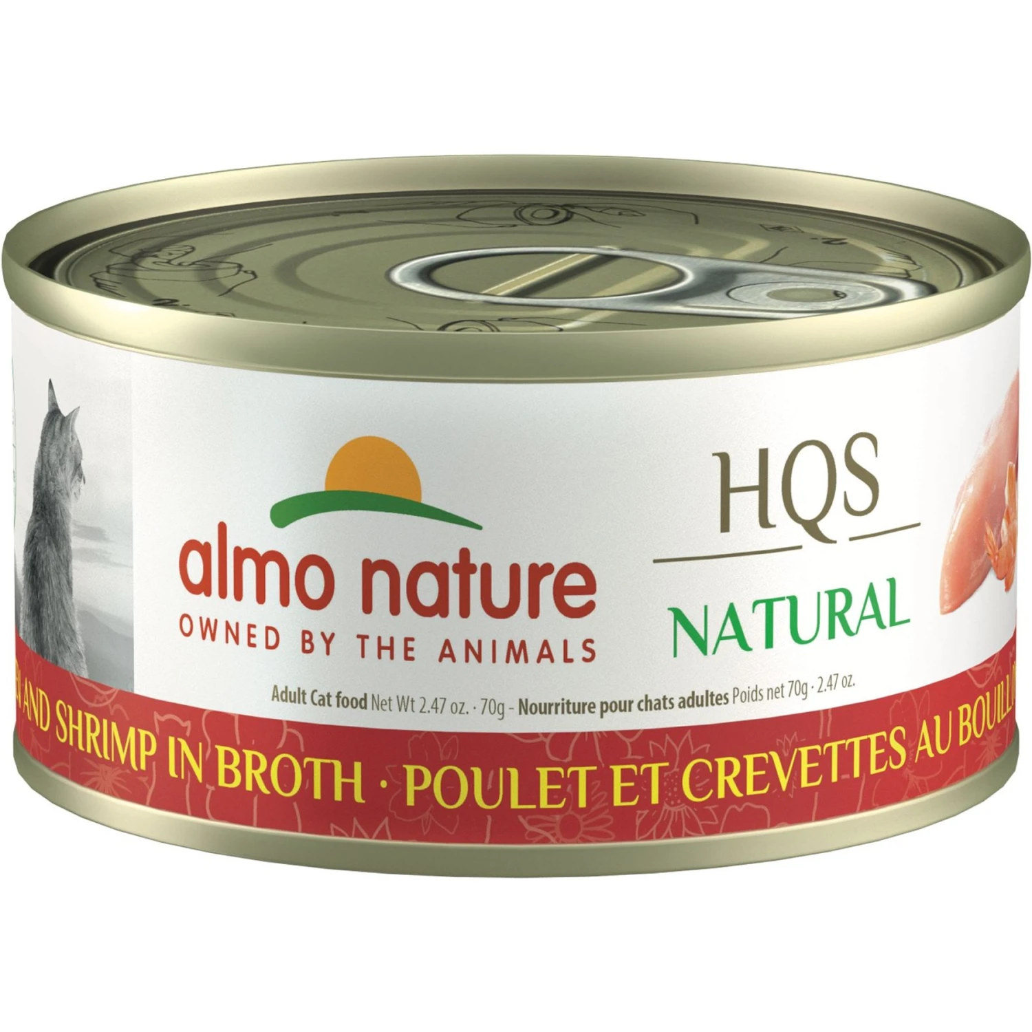 Almo Nature HQS Natural Chicken & Shrimp In Broth Grain-Free Canned Cat Food 3 Almo Nature HQS Natural Chicken & Shrimp In Broth Grain-Free Canned Cat Food