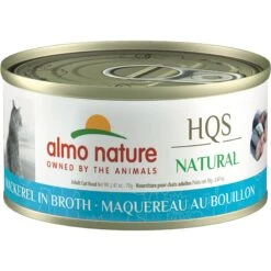 Almo Nature HQS Natural Mackerel In Broth Grain-Free Canned Cat Food