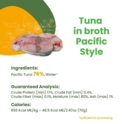 Almo Nature HQS Natural Tuna In Broth Pacific Style Grain-Free Canned Cat Food -Furry Friends 93583 PT4. AC SS1800 V1632848472