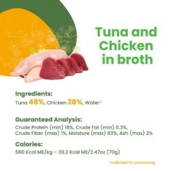 Almo Nature HQS Natural Tuna & Chicken In Broth Grain-Free Canned Cat Food -Furry Friends 93593 PT4. AC SS1800 V1632849113