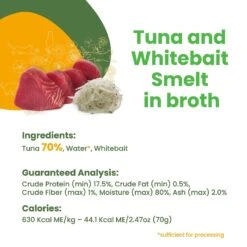 Almo Nature HQS Natural Tuna & Whitebait Smelt In Broth Grain-Free Canned Cat Food -Furry Friends 93595 PT4. AC SS1800 V1632848791