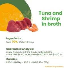 Almo Nature HQS Natural Tuna & Shrimp In Broth Grain-Free Canned Cat Food -Furry Friends 93604 PT4. AC SS1800 V1632848485