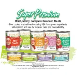 Evanger's Super Premium Duck Dinner Grain-Free Canned Cat Food -Furry Friends 93920 PT4. AC SS1800 V1693919445