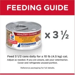 Hill's Science Diet Adult 7+ Healthy Cuisine Roasted Chicken & Rice Medley Canned Cat Food 18 Hill's Science Diet Adult 7+ Healthy Cuisine Roasted Chicken & Rice Medley Canned Cat Food -Furry Friends 94016 PT7. AC SS1800 V1598151689