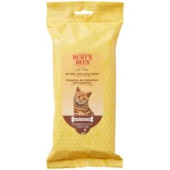 Burt's Bees Dander Reducing Wipes With Colloidal Oat Flour & Aloe Vera For Cats