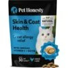 PetHonesty Skin & Coat Health Chews Supplement For Cats, 3.7-oz Bag