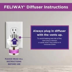 Feliway Classic Calming Diffuser Refill For Cats, 30 Day -Furry Friends 94181 PT4. AC SS1800 V1685735629