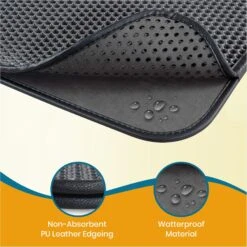 PAWBEE Cat Litter Mat, 30 X 24-in -Furry Friends 944870 PT4. AC SS1800 V1693317637