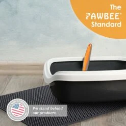 PAWBEE Cat Litter Mat, 30 X 24-in -Furry Friends 944870 PT7. AC SS1800 V1693315515