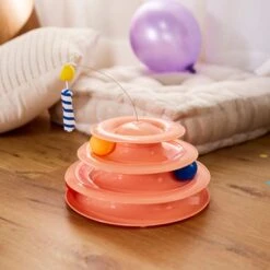 Goody Box Birthday Cat Toys, Treats & Collar & PetCakes Turkey Flavor Microwavable Birthday Cake Mix Kit With Fish Shaped Pan Cat Treats, 5-oz Bag -Furry Friends 947294 PT3. AC SS1800 V1693600337