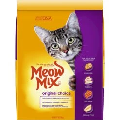 Meow Mix Original Choice Dry Cat Food & Temptations Classic Tasty Chicken Flavor Soft & Crunchy Cat Treats -Furry Friends 947342 PT1. AC SS1800 V1693920153