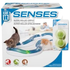 Catit Design Senses Circuit Cat Toy & Catit Design Senses Circuit Motion Activated Illuminated Balls Cat Toy