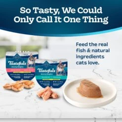 Blue Buffalo Tastefuls Savory Singles Salmon & Tuna Entree Variety Pack Adult Cuts In Gravy Wet Cat Food, 2.6-oz Twin Pack, Case Of 12 -Furry Friends 954238 PT2. AC SS1800 V1695051901