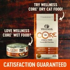 Wellness CORE Grain-Free Hearty Cuts In Gravy Shredded Whitefish & Salmon Recipe Canned Cat Food -Furry Friends 95712 PT7. AC SS1800 V1605831412