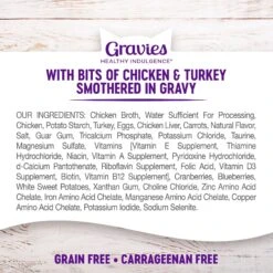 Wellness Healthy Indulgence Gravies With Bits Of Chicken & Turkey Smothered In Gravy Grain-Free Wet Cat Food Pouches -Furry Friends 95714 PT5. AC SS1800 V1695841336