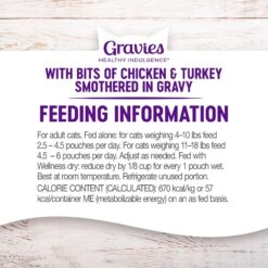 Wellness Healthy Indulgence Gravies With Bits Of Chicken & Turkey Smothered In Gravy Grain-Free Wet Cat Food Pouches -Furry Friends 95714 PT7. AC SS1800 V1695826950