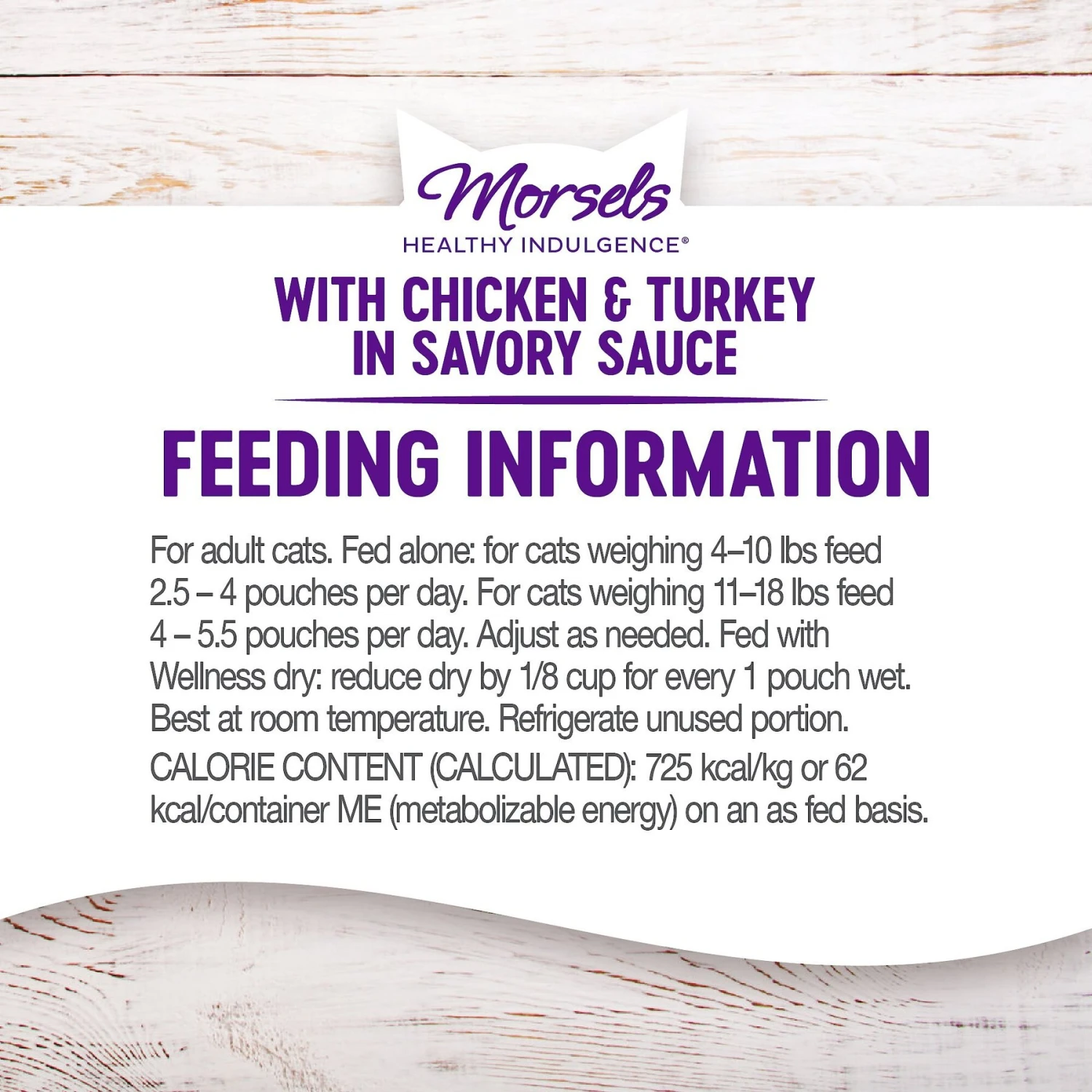 Wellness Healthy Indulgence Morsels With Chicken & Turkey In Savory Sauce Grain-Free Wet Cat Food Pouches 8 Wellness Healthy Indulgence Morsels With Chicken & Turkey In Savory Sauce Grain-Free Wet Cat Food Pouches - Image 6