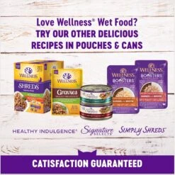 Wellness Healthy Indulgence Morsels With Tuna In Savory Sauce Grain-Free Wet Cat Food Pouches -Furry Friends 95727 PT4. AC SS1800 V1695837643