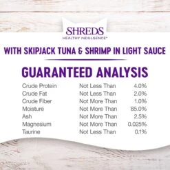 Wellness Healthy Indulgence Shreds With Skipjack Tuna & Shrimp In Light Sauce Grain-Free Wet Cat Food Pouches -Furry Friends 95733 PT6. AC SS1800 V1695839118