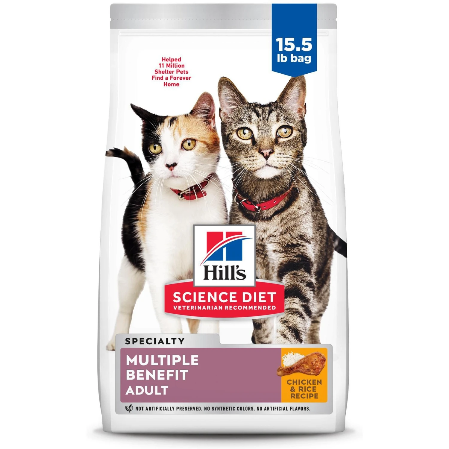 Hill's Science Diet Adult Multiple Benefit Chicken Recipe Dry Cat Food 3 Hill's Science Diet Adult Multiple Benefit Chicken Recipe Dry Cat Food