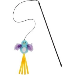 Frisco Colorful Springs Cat Toy & Frisco Bird With Feathers Teaser Wand Cat Toy With Catnip -Furry Friends 962126 PT5. AC SS1800 V1694782921